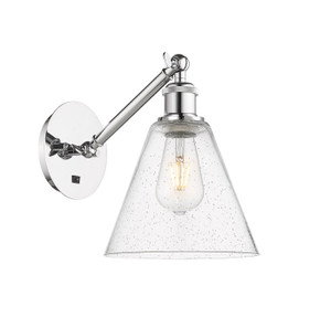 Berkshire - 1 Light - 8 inch - Polished Chrome - Sconce (317-1W-PC-GBC-84)