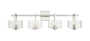 Striate - 4 Light - 33 inch - Satin Nickel - Bath Vanity Light (312-4W-SN-CL)