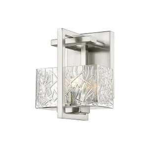 Striate - 1 Light - 5 inch - Satin Nickel - Bath Vanity Light (312-1W-SN-CL)