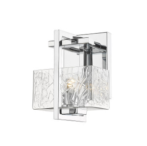 Striate - 1 Light - 5 inch - Polished Chrome - Bath Vanity Light (312-1W-PC-CL)