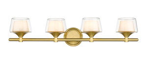 Laguna - 4 Light - 33 inch - Satin Gold - Bath Vanity Light (311-4W-SG-CLW-LED)