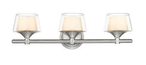 Laguna - 3 Light - 24 inch - Satin Nickel - Bath Vanity Light (311-3W-SN-CLW)