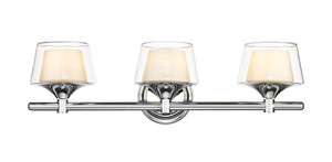 Laguna - 3 Light - 24 inch - Polished Chrome - Bath Vanity Light (311-3W-PC-CLW-LED)