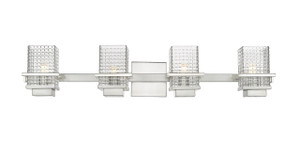 Wellfleet - 4 Light - 33 inch - Satin Nickel - Bath Vanity Light (310-4W-SN-CL-LED)