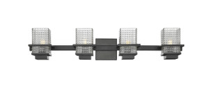 Wellfleet - 4 Light - 33 inch - Black - Bath Vanity Light (310-4W-BK-CL)