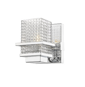 Wellfleet - 1 Light - 5 inch - Polished Chrome - Bath Vanity Light (310-1W-PC-CL)