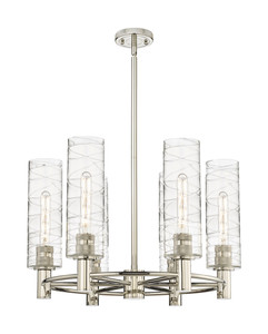 Crown Point - 6 Light - 24 inch - Polished Nickel - Chandelier (434-6CR-PN-G434-12DE)