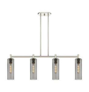 Crown Point - 4 Light - 44 inch - Polished Nickel - Island Light (434-4I-PN-G434-12SM)