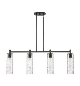 Crown Point - 4 Light - 44 inch - Matte Black - Island Light (434-4I-BK-G434-12DE)