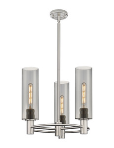 Crown Point - 3 Light - 18 inch - Satin Nickel - Pendant (434-3CR-SN-G434-12SM)
