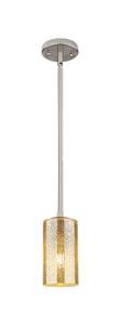 Crown Point - 1 Light - 5 inch - Satin Nickel - Pendant (434-1S-SN-G434-7ME)