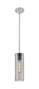 Crown Point - 1 Light - 5 inch - Satin Nickel - Pendant (434-1S-SN-G434-12SM)