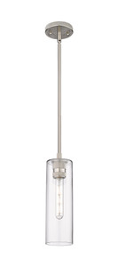 Crown Point - 1 Light - 5 inch - Satin Nickel - Pendant (434-1S-SN-G434-12CL)