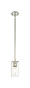 Crown Point - 1 Light - 5 inch - Polished Nickel - Pendant (434-1S-PN-G434-7CL)