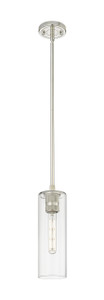 Crown Point - 1 Light - 5 inch - Polished Nickel - Pendant (434-1S-PN-G434-12CL)