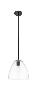 Crown Point - 1 Light - 9 inch - Matte Black - Pendant (434-1S-BK-GBD-92)