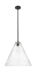 Crown Point - 1 Light - 16 inch - Matte Black - Pendant (434-1S-BK-GBC-164)