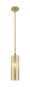 Crown Point - 1 Light - 5 inch - Brushed Brass - Pendant (434-1S-BB-G434-12ME)