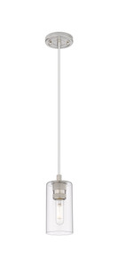 Crown Point - 1 Light - 5 inch - Satin Nickel - Pendant (434-1P-SN-G434-7CL)