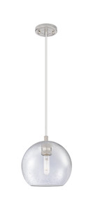 Crown Point - 1 Light - 8 inch - Satin Nickel - Pendant (434-1P-SN-G124-8)