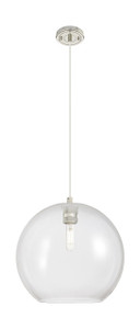 Crown Point - 1 Light - 12 inch - Polished Nickel - Pendant (434-1P-PN-G122-12)