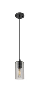 Crown Point - 1 Light - 5 inch - Matte Black - Pendant (434-1P-BK-G434-7SM)