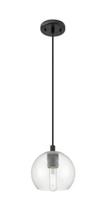 Crown Point - 1 Light - 6 inch - Matte Black - Pendant (434-1P-BK-G122-6)