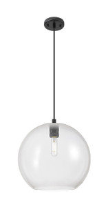 Crown Point - 1 Light - 12 inch - Matte Black - Pendant (434-1P-BK-G122-12)