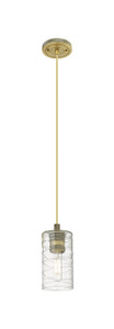 Crown Point - 1 Light - 5 inch - Brushed Brass - Pendant (434-1P-BB-G434-7DE)