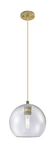 Crown Point - 1 Light - 8 inch - Brushed Brass - Pendant (434-1P-BB-G124-8)