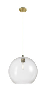 Crown Point - 1 Light - 12 inch - Brushed Brass - Pendant (434-1P-BB-G122-12)