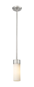Empire - 1 Light - 3 inch - Satin Nickel - Pendant (429-1S-SN-G429-8WH)