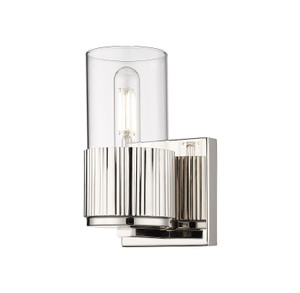 Bolivar - 1 Light - 5 inch - Polished Nickel - Sconce (428-1W-PN-G428-7CL)