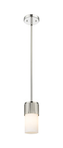Bolivar - 1 Light - 5 inch - Polished Nickel - Pendant (428-1S-PN-G428-7WH)