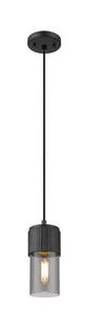 Bolivar - 1 Light - 5 inch - Matte Black - Pendant (428-1P-BK-G428-7SM)