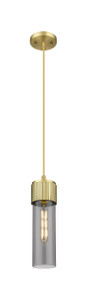 Bolivar - 1 Light - 5 inch - Brushed Brass - Pendant (428-1P-BB-G428-12SM)