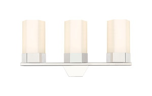 Claverack - 3 Light - 22 inch - Polished Nickel - Bath Vanity Light (427-3W-PN-G427-9WH)