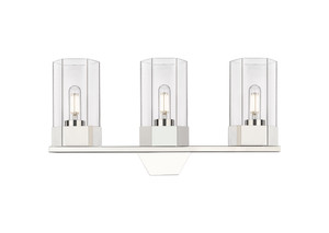 Claverack - 3 Light - 22 inch - Polished Nickel - Bath Vanity Light (427-3W-PN-G427-9CL)