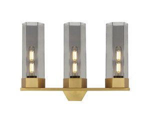 Claverack - 3 Light - 22 inch - Brushed Brass - Bath Vanity Light (427-3W-BB-G427-14SM)