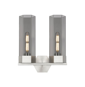 Claverack - 2 Light - 13 inch - Satin Nickel - Bath Vanity Light (427-2W-SN-G427-14SM)