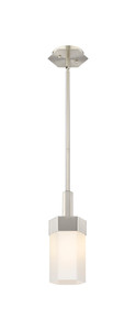 Claverack - 1 Light - 6 inch - Satin Nickel - Pendant (427-1S-SN-G427-9WH)