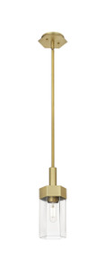 Claverack - 1 Light - 6 inch - Brushed Brass - Pendant (427-1S-BB-G427-9CL)