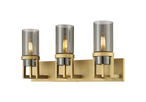 Utopia - 3 Light - 5 inch - Brushed Brass - Bath Vanity Light (426-3W-BB-G426-8SM)