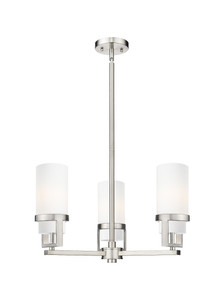 Utopia - 3 Light - 22 inch - Satin Nickel - Pendant (426-3CR-SN-G426-8WH)