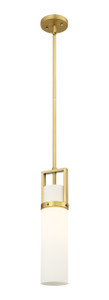 Utopia - 1 Light - 5 inch - Brushed Brass - Pendant (426-1S-BB-G426-15WH)