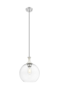 Astor - 1 Light - 12 inch - Brushed Satin Nickel - Mini Pendant (415-1SR-SN-G122-12)