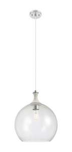 Astor - 1 Light - 14 inch - Brushed Satin Nickel - Cord hung - Pendant (415-1PR-SN-G124-14)
