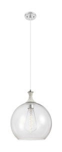 Astor - 1 Light - 14 inch - Brushed Satin Nickel - Cord hung - Pendant (415-1PR-SN-G122-14)