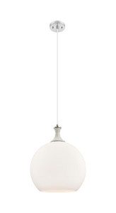 Astor - 1 Light - 14 inch - Brushed Satin Nickel - Cord hung - Pendant (415-1PR-SN-G121-14)