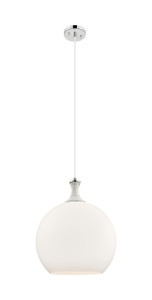Astor - 1 Light - 14 inch - Polished Nickel - Cord hung - Pendant (415-1PR-PN-G121-14)